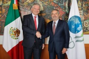 Canciller De la Fuente se reúne con el secretario de la OCDE, Mathias Cormann