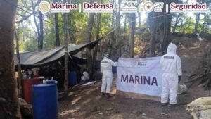 Decomisan 300 kilos de metanfetamina en el estado de Guerrero